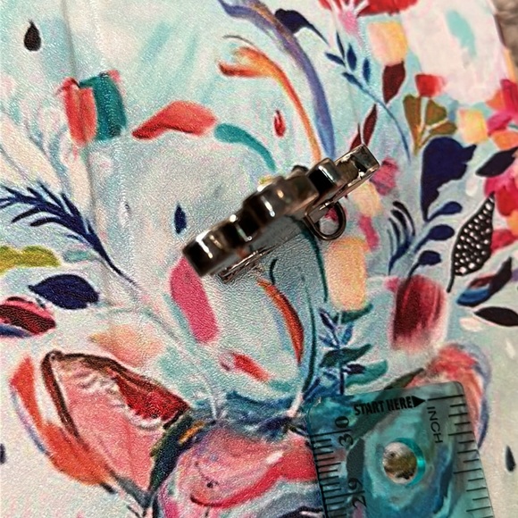 Girl Sterling silver charm for mom, grandma 1.5in. .925 silver, pendant large - Picture 6 of 6